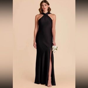 Birdy Grey Black Halter Maxi Dress